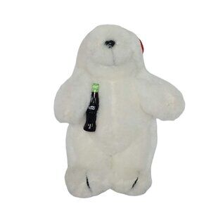 Vintage 1996 Coca Cola Polar Bear Plush Ornament